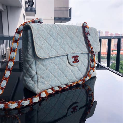 denim chanel bag vintage